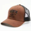 Hawx Men's Dark Brown Logo Graphic Mesh-Back Ball Cap -Aratt Clothing Shop 2000342950 201 P1