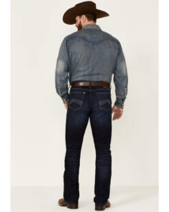 Wrangler 20X Men's Azure Vintage Dark Wash Stretch Slim Bootcut Jeans -Aratt Clothing Shop 2000346865 400 P3