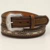 Cody James Men's Ribbon Inlay Horse Hair Lacing Western Belt -Aratt Clothing Shop 2000348886 210 P1