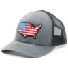 Oil Field Hats Men's Gray & Black American Flag US Patch Mesh-Back Ball Cap -Aratt Clothing Shop 2000350290 022 P1