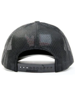 Oil Field Hats Men's Gray & Black American Flag US Patch Mesh-Back Ball Cap -Aratt Clothing Shop 2000350290 022 P3