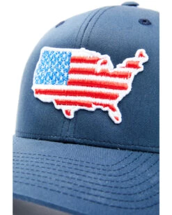 Oil Field Hats Men's Navy American Flag US Patch Mesh-Back Ball Cap -Aratt Clothing Shop 2000350291 410 P2