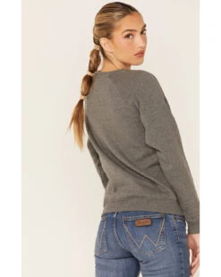 Wrangler Women's Western Knit Long Sleeve Pullover Sweatshirt -Aratt Clothing Shop 2000350346 022 P3