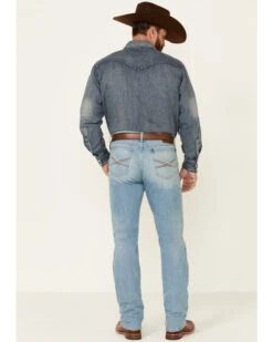 Wrangler 20X Men's Beech Light Wash Stretch Slim Straight Jeans -Aratt Clothing Shop 2000351009 400 P3