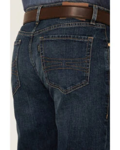 Rock & Roll Denim Men's Hooey Dark Vintage Double Barrel Relaxed Stackable Bootcut Jeans -Aratt Clothing Shop 2000351105 400 P3