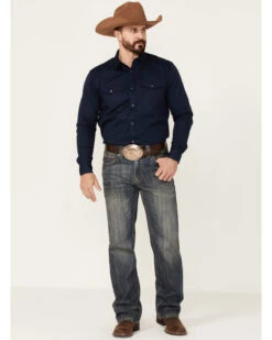 Rock & Roll Denim Men's Vintage Dark Wash Double Barrel Relaxed Straight Jeans -Aratt Clothing Shop 2000351110 400 P3