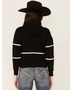 Shyanne Life Women's Cropped Embroidered Hoodie - Black -Aratt Clothing Shop 2000351314 001 P3