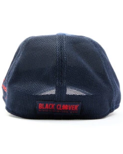 Black Clover Men's Navy Premium 10 Patch Mesh-Back Flex-Fit Ball Cap -Aratt Clothing Shop 2000352071 410 P3