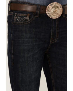 Rock & Roll Denim Men's Dark Wash Double Barrel Relaxed Straight Leg Jeans -Aratt Clothing Shop 2000352156 400 P4