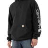 Carhartt Men's FR Force Midweight Sleeve Logo Hooded Work Sweatshirt - Big