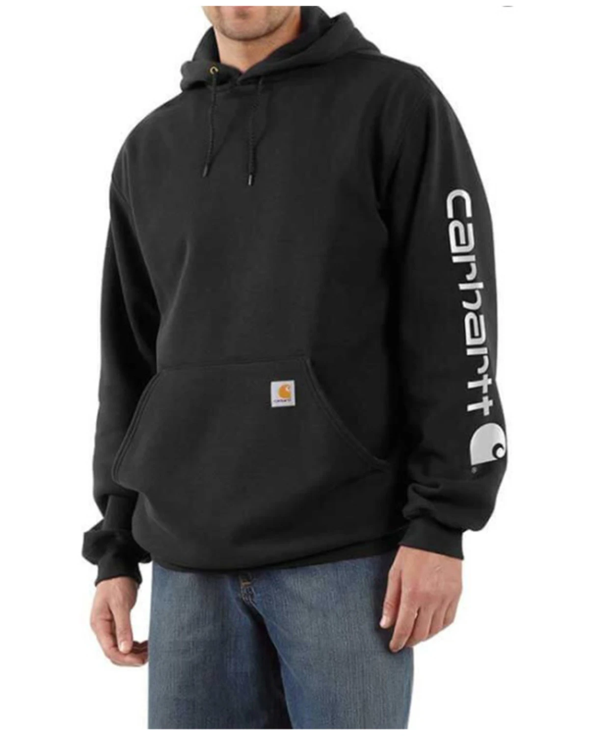 Carhartt Men's FR Force Midweight Sleeve Logo Hooded Work Sweatshirt - Big 3 Carhartt Men's FR Force Midweight Sleeve Logo Hooded Work Sweatshirt - Big