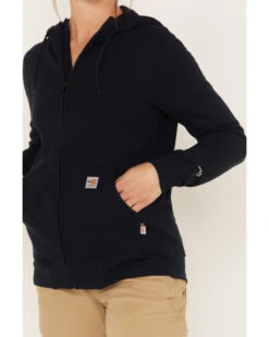 Carhartt Women's Force FR Relaxed Fit Zip Front Sweatshirt Work Hoodie 8 Carhartt Women's Force FR Relaxed Fit Zip Front Sweatshirt Work Hoodie -Aratt Clothing Shop 2000353508 410 P3