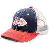 Justin Men's Navy Red & White Embroidered Flag Logo Mesh-Back Ball Cap -Aratt Clothing Shop 2000353914 410 P1
