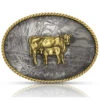 Montana Silversmiths Men's Pastoral Scene With Cow & Calf Buckle -Aratt Clothing Shop 2000355467 040 P1