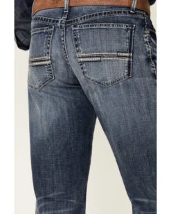 Cinch Men's White Label Medium Stonewash Performance Stretch Relaxed Straight Jeans -Aratt Clothing Shop 2000355910 402 P4