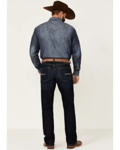 Ariat Men's M5 Newcastle Marshall Dark Wash Stretch Straight Leg Jeans -Aratt Clothing Shop 2000357124 400 P3