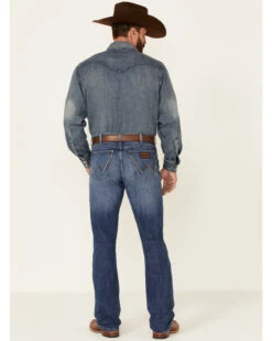Wrangler Retro Men's Nightsky Medium Wash Stretch Slim Bootcut Jeans - Long 8 Wrangler Retro Men's Nightsky Medium Wash Stretch Slim Bootcut Jeans - Long -Aratt Clothing Shop 2000358072 400 P3