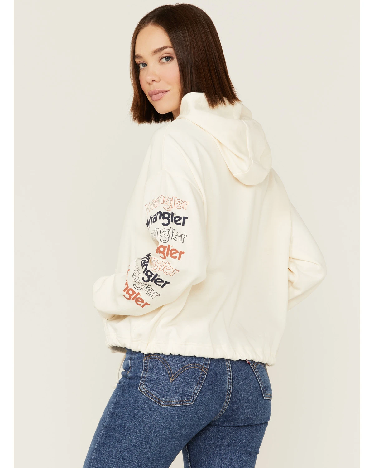 Wrangler Women's Logo Cropped Hoodie 5 Wrangler Women's Logo Cropped Hoodie - Image 3