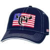 Cowboy Hardware Men's Navy Logo Flag Patch Solid-Back Ball Cap -Aratt Clothing Shop 2000359216 410 P1
