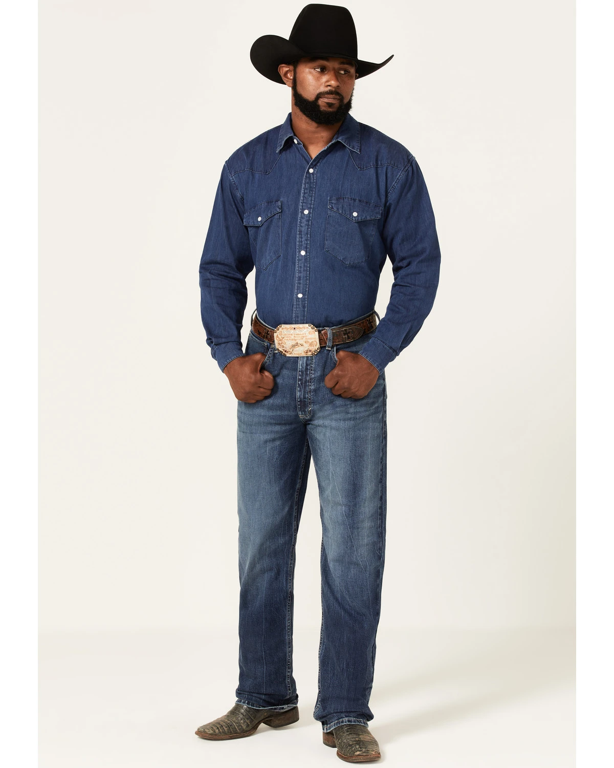 Wrangler 20X Men's Hanford Medium Wash Stretch Extreme Relaxed Straight Jeans 3 Wrangler 20X Men's Hanford Medium Wash Stretch Extreme Relaxed Straight Jeans