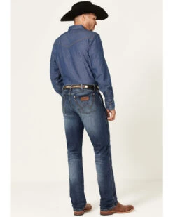 Wrangler Retro Men's Ranch Med Dark Wash Stretch Slim Straight Jeans 8 Wrangler Retro Men's Ranch Med Dark Wash Stretch Slim Straight Jeans -Aratt Clothing Shop 2000359720 415 P3