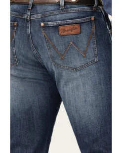 Wrangler Retro Men's Ranch Med Dark Wash Stretch Slim Straight Jeans 9 Wrangler Retro Men's Ranch Med Dark Wash Stretch Slim Straight Jeans -Aratt Clothing Shop 2000359720 415 P4