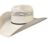 Dallas Hats Men's Natural Cattleman Byplay Band Bangora Straw Western Hat -Aratt Clothing Shop 2000360241 101 P1