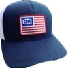 Okie Men's American Flag Patch Mesh-Back Ball Cap -Aratt Clothing Shop 2000360453 410 P1