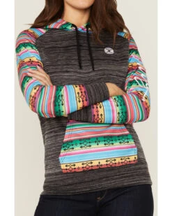 Hooey Women's Saldo Southwestern Space Dye Hoodie -Aratt Clothing Shop 2000360946 022 P3