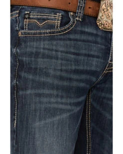 Rock & Roll Denim Men's Pistol Reflex Stretch Regular Straight Jeans -Aratt Clothing Shop 2000361611 400 P4