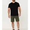 Wrangler ATG Men's All-Terrain Deep Olive Asymmetric Cargo Shorts -Aratt Clothing Shop 2000361703 341 P1