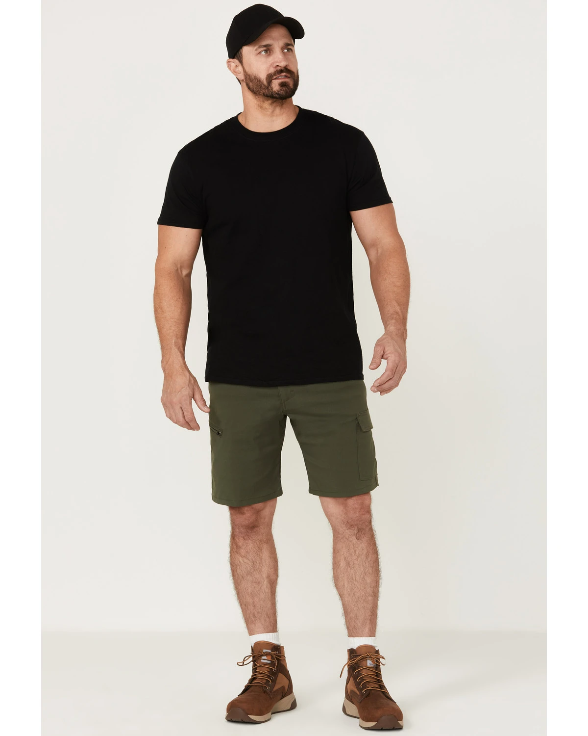 Wrangler ATG Men's All-Terrain Deep Olive Asymmetric Cargo Shorts 3 Wrangler ATG Men's All-Terrain Deep Olive Asymmetric Cargo Shorts