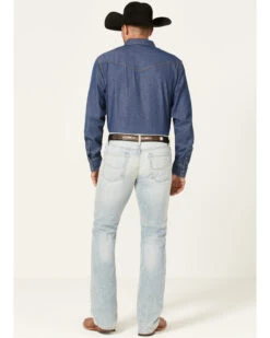 Cinch Men's Ian Light Stonewash Performance Stretch Slim Bootcut Jeans -Aratt Clothing Shop 2000362747 402 P3