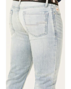 Cinch Men's Ian Light Stonewash Performance Stretch Slim Bootcut Jeans -Aratt Clothing Shop 2000362747 402 P4