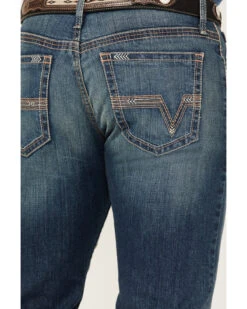 Cinch Men's Ian Dark Stonewash Performance Stretch Slim Bootcut Jeans -Aratt Clothing Shop 2000362785 402 P4