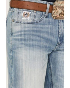 Cinch Men's Light Stonewash White Label Peformance Stretch Relaxed Straight Jeans -Aratt Clothing Shop 2000362805 402 P2