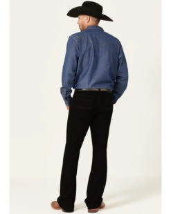 Cody James Men's Night Rider Black Wash Stretch Slim Bootcut Jeans -Aratt Clothing Shop 2000364871 001 P3