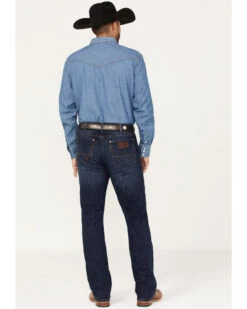 Wrangler Retro Men's Merriam Dark Wash Stretch Slim Bootcut Jeans 9 Wrangler Retro Men's Merriam Dark Wash Stretch Slim Bootcut Jeans -Aratt Clothing Shop 2000365062 416 P4