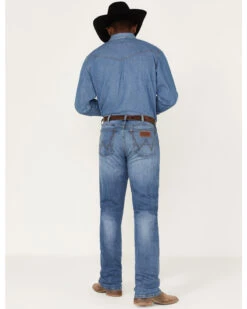 Wrangler Retro Men's Llano Light Medium Wash Stretch Slim Bootcut Jeans 8 Wrangler Retro Men's Llano Light Medium Wash Stretch Slim Bootcut Jeans -Aratt Clothing Shop 2000365069 413 P3
