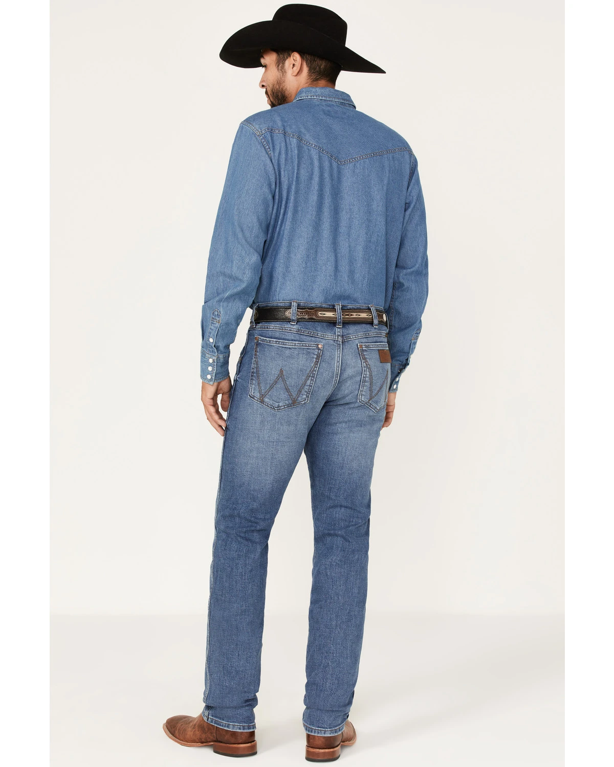 Wrangler Retro Men's Ansley Stretch Slim Straight Jeans 5 Wrangler Retro Men's Ansley Stretch Slim Straight Jeans - Image 3