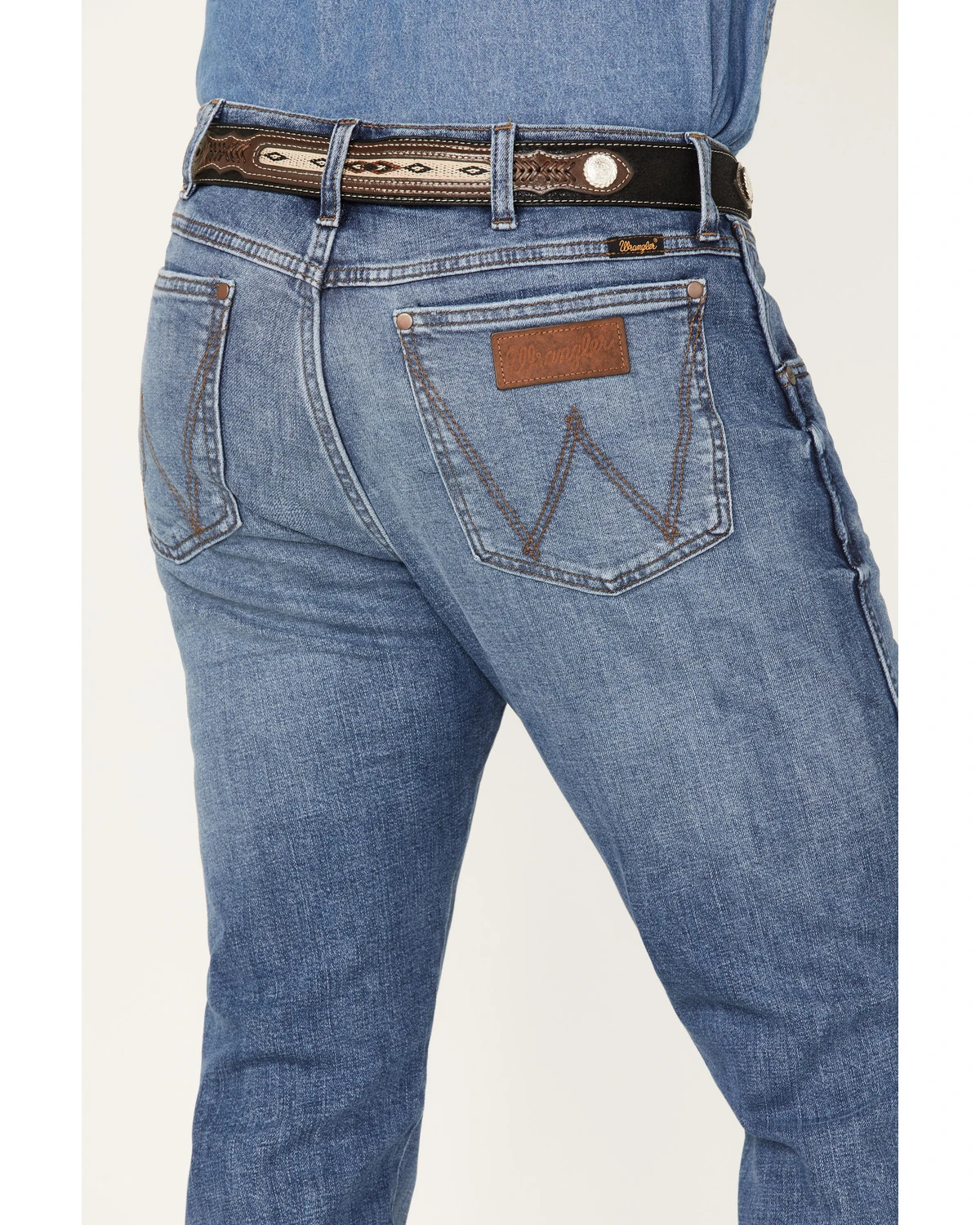 Wrangler Retro Men's Ansley Stretch Slim Straight Jeans 6 Wrangler Retro Men's Ansley Stretch Slim Straight Jeans - Image 4