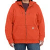 Carhartt Women's Earthan Clay Midweight Zip-Front Hooded Work Jacket - Plus -Aratt Clothing Shop 2000367075 220 P1