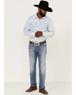 Rock & Roll Denim Men's Rifle Light Wash Reflex Stretch Skinny Jeans -Aratt Clothing Shop 2000367644 204 P3