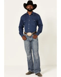 Rock & Roll Denim Men's Double Barrel Medium Wash Relaxed Bootcut Jeans -Aratt Clothing Shop 2000367648 203 P3