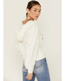 Miss Me Women's Dibs On The Cowboy Graphic Cropped Pullover Hoodie -Aratt Clothing Shop 2000367692 103 P3