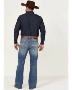 Rock & Roll Men's Vintage Medium Double Revolver Reflex Stretch Relaxed Bootcut Jeans