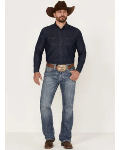 Rock & Roll Denim Men's Double Barrel Medium Wash Relaxed Straight Jeans -Aratt Clothing Shop 2000368870 414 P3