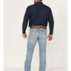 Rock & Roll Denim Men's Revolver Vintage Light Wash Stretch Slim Straight Jeans -Aratt Clothing Shop 2000368872 412 P1