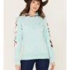 Hooey Women's Southwestern Print Contrast Canyon Hoodie -Aratt Clothing Shop 2000369089 400 P1