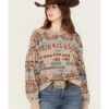 Ariat Women's Rainbow Vista Southwestern Sweatshirt -Aratt Clothing Shop 2000371897 200 P1